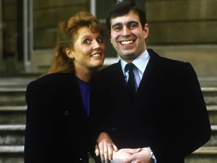 Сара и Эндрю вскоре после свадьбы