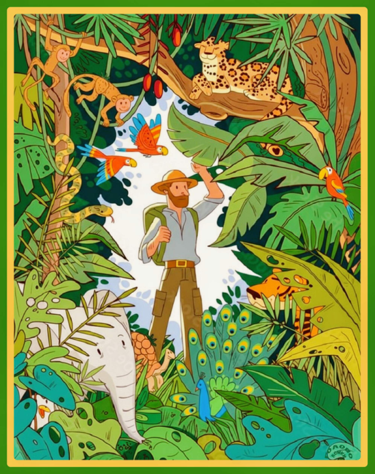 🐧 ДЖУНГЛИ‑КВЕСТ: найди пингвина за 5 секунд!