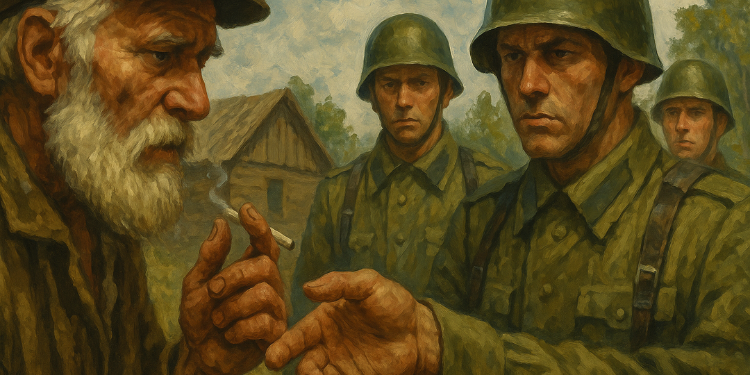 Обычный деревенский дед попросил закурить и спас штаб от фашистов