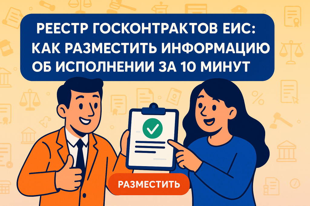    Реестр госконтрактов ЕИС: как разместить информацию об исполнении за 10 минут