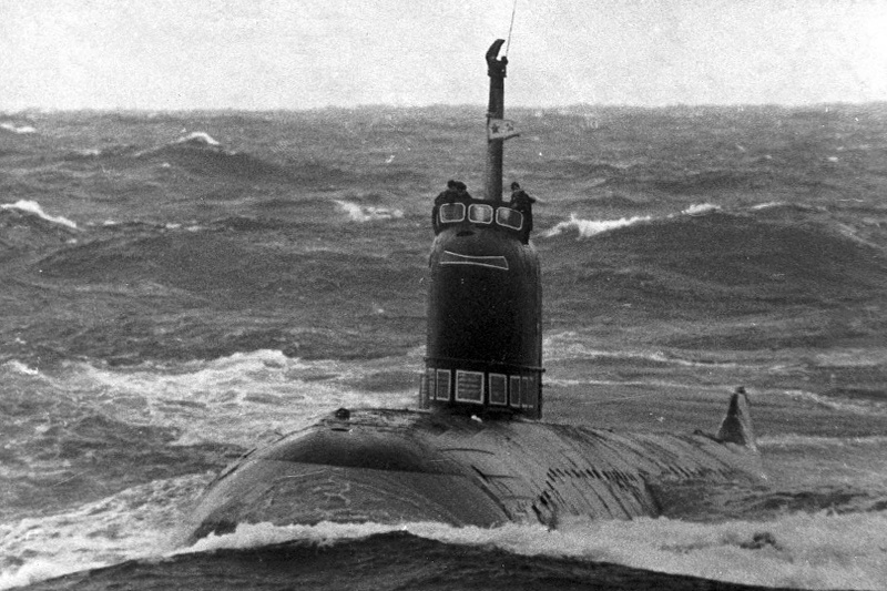 Фото К-3 в море, найденное в интернете.