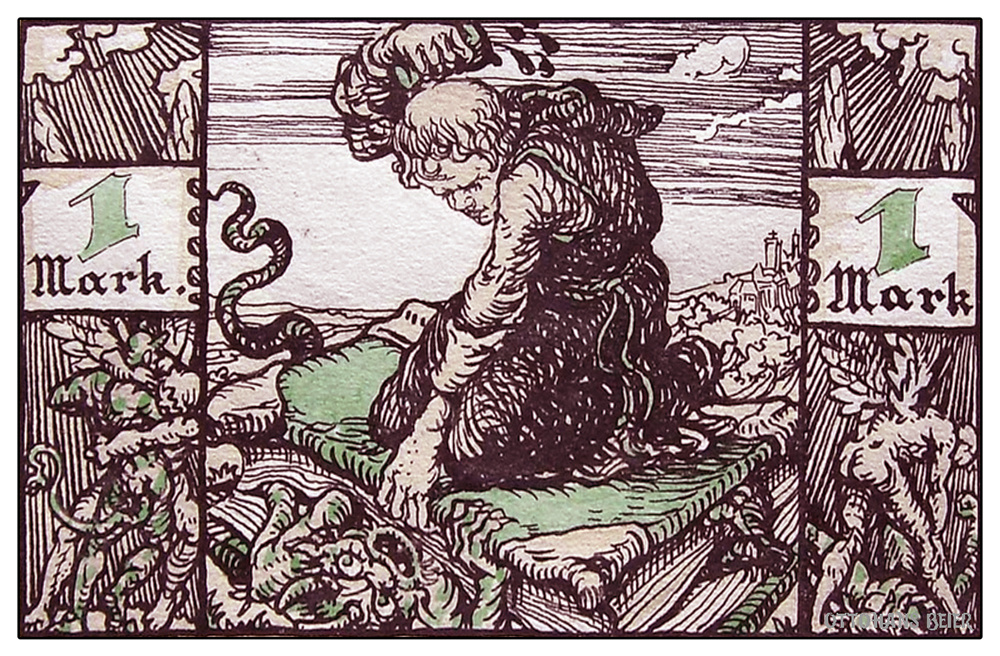 Виттенберг. 1 марка (реверс): изучение библии