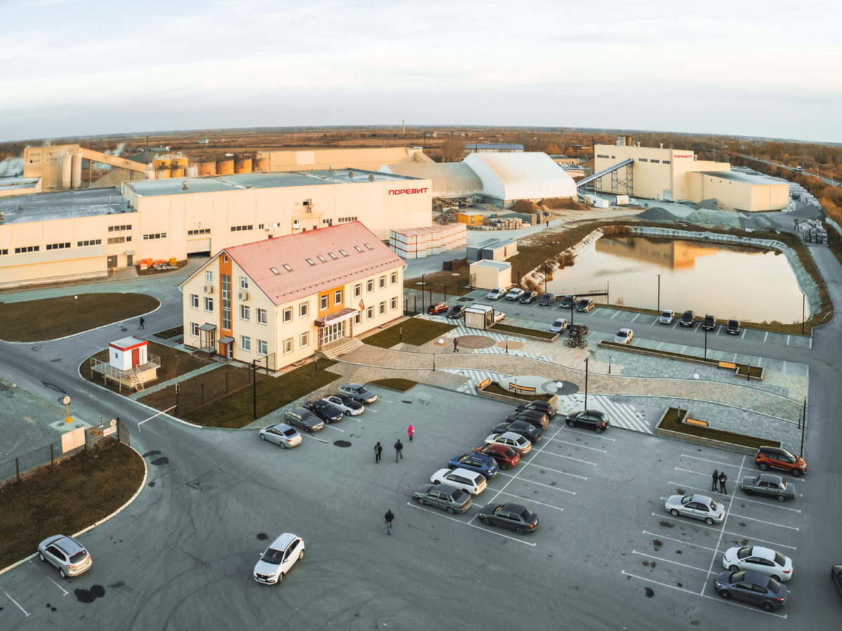 Завод производитель тротуарной бетонной плитки Поревит