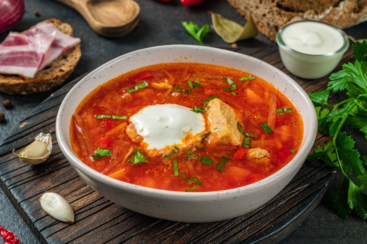 Борщ как в столовой советской