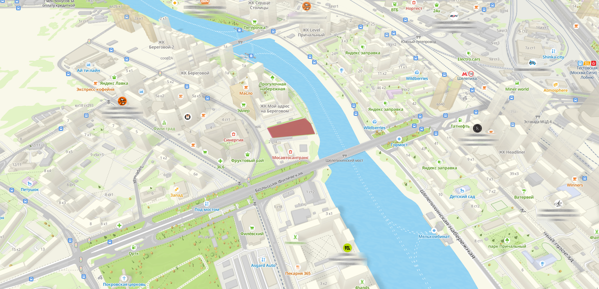 Пятно застройки ЖК Grand Fili