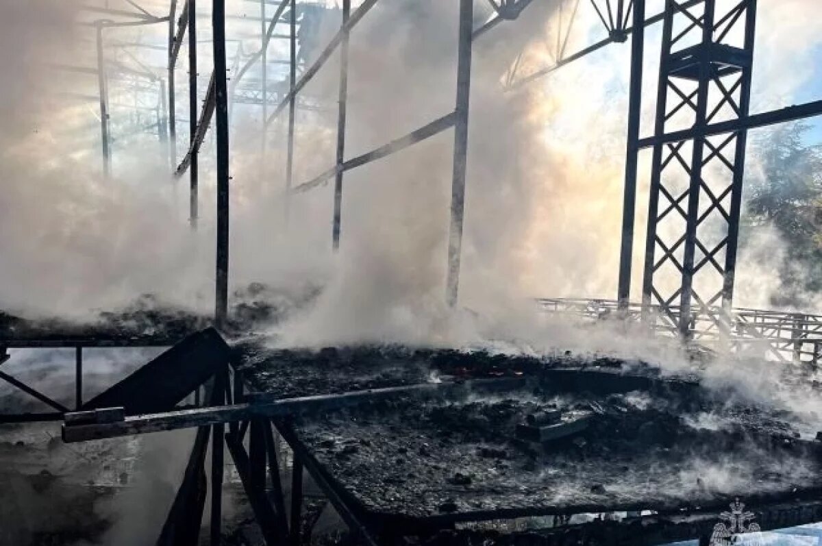    В Севастополе потушили пожар на уличной сцене на Историческом бульваре