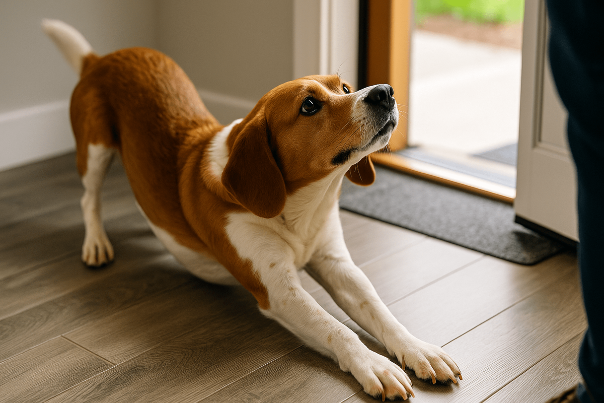    Собака тянется при встрече? Учимся читать собачий язык тела.