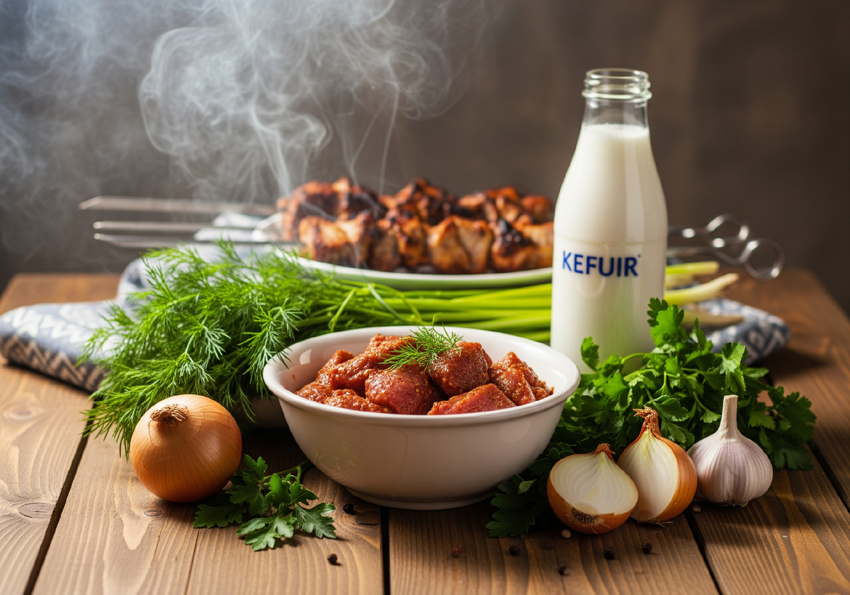 Кефирный маринад
