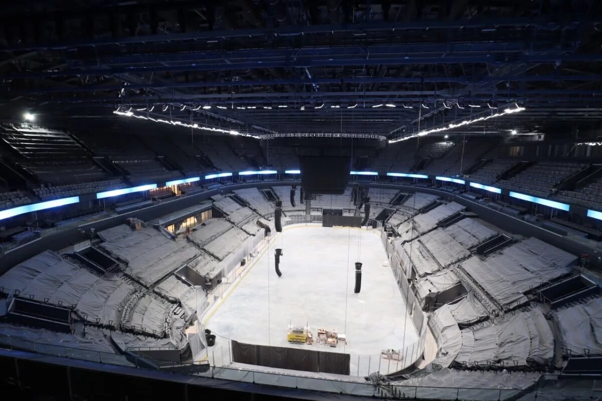    Ледовый дворец на Стрелке в Нижнем Новгороде готов на 97%