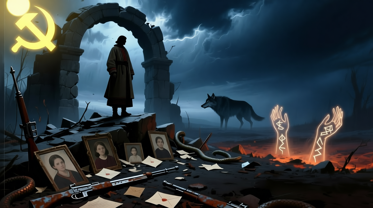 Мы землю вновь вспоим трудом, меч вражий будет вновь расколот: недаром мы, блестя серпом, взметнули дружно мощный молот. (В. Я. Брюсов)