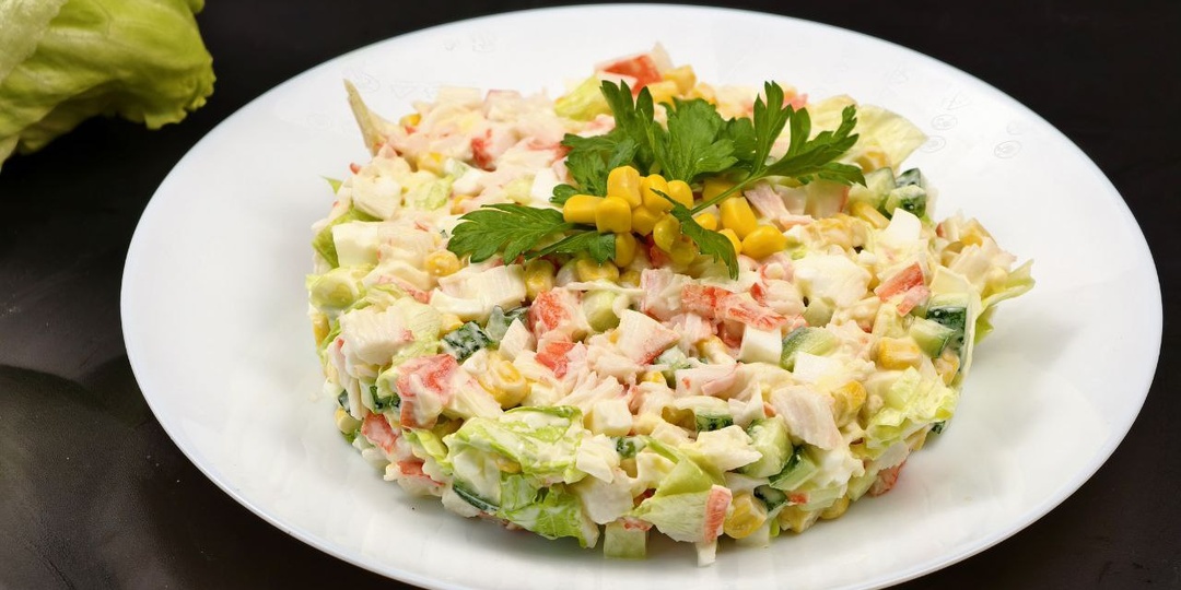 Салат из крабовых палочек с огурцом без риса по-новому!