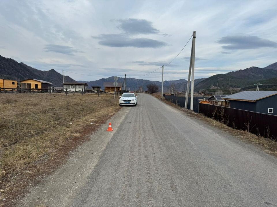    ДТП с мотоциклистом в селе Аюла. Источник: МВД по Республике Алтай