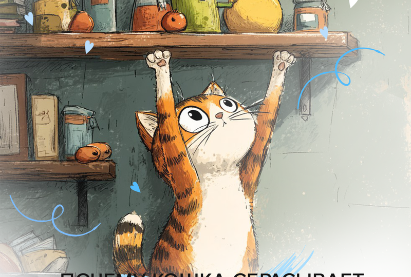 Почему кошка сбрасывает вещи с полок и что с этим делать?