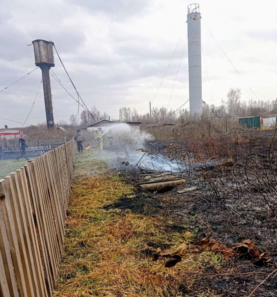    Пожар в Залесовском округе. Источник: t.me/aleksandr_plasteev