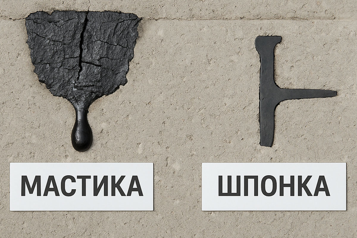 Мастика или гидрошпонка - разница