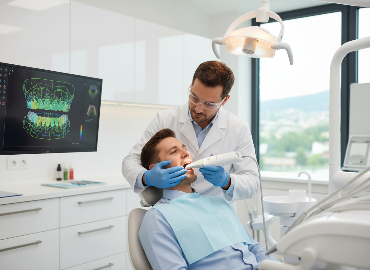 Использование интраорального сканера Meyer