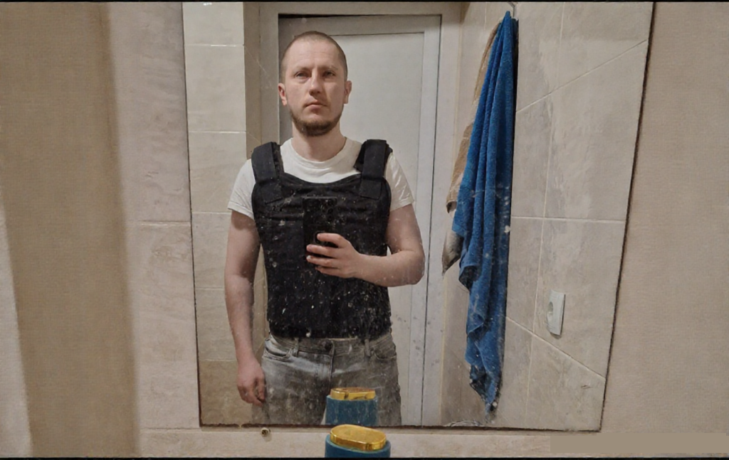 Фото Беляева Е.А. с освобождённых территорий