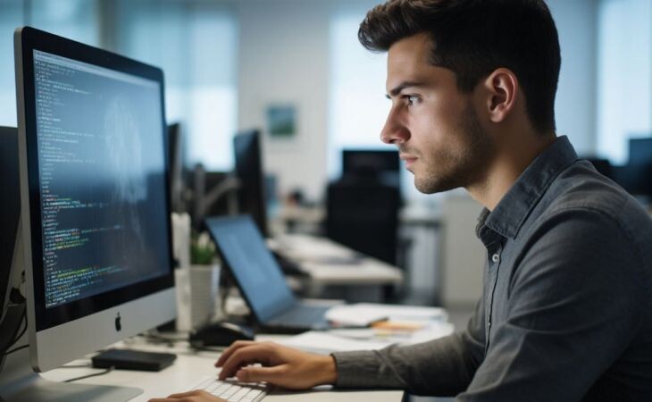 Работа. Фото: сгенерировано с помощью нейросети "Алиса", "Атмосфера"