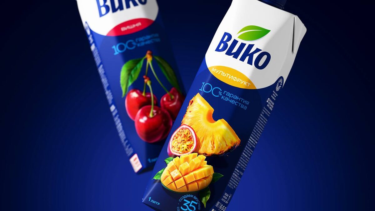 Соки «Вико» получили обновленную упаковку для выхода на федеральный уровень