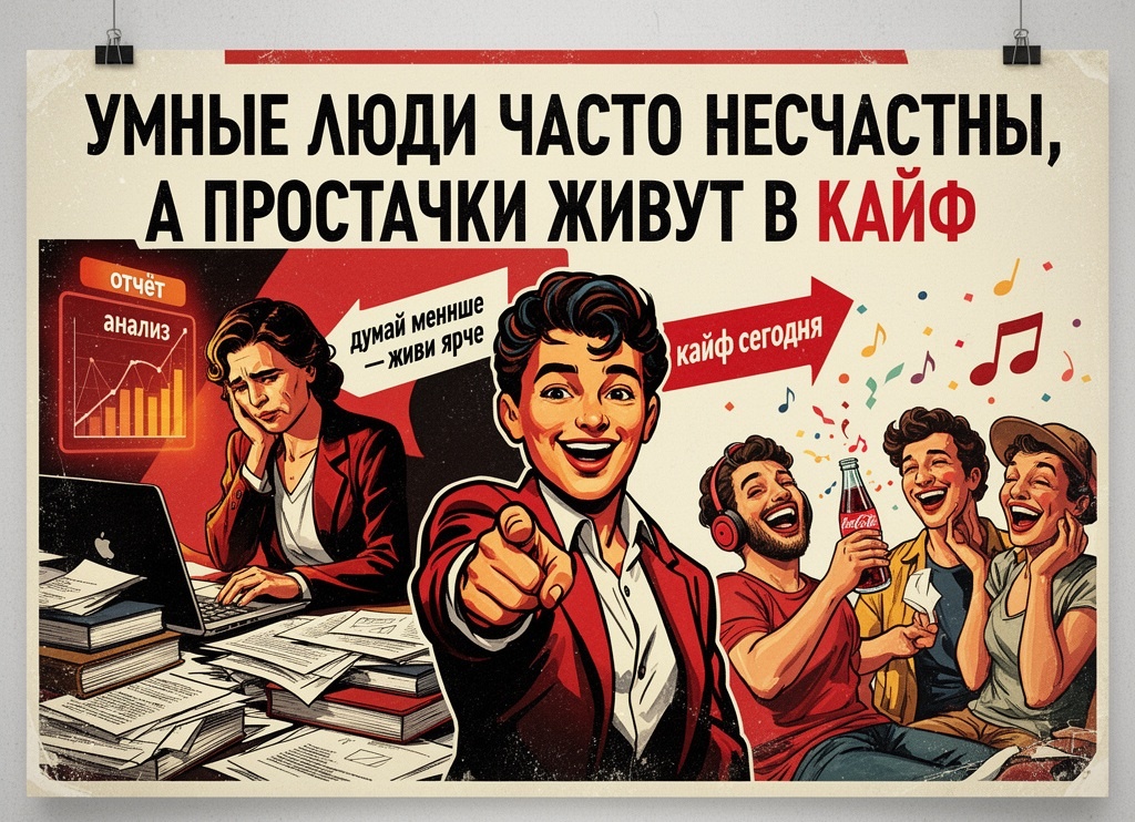 Умные люди часто несчастны, а "простачки" живут в кайф
