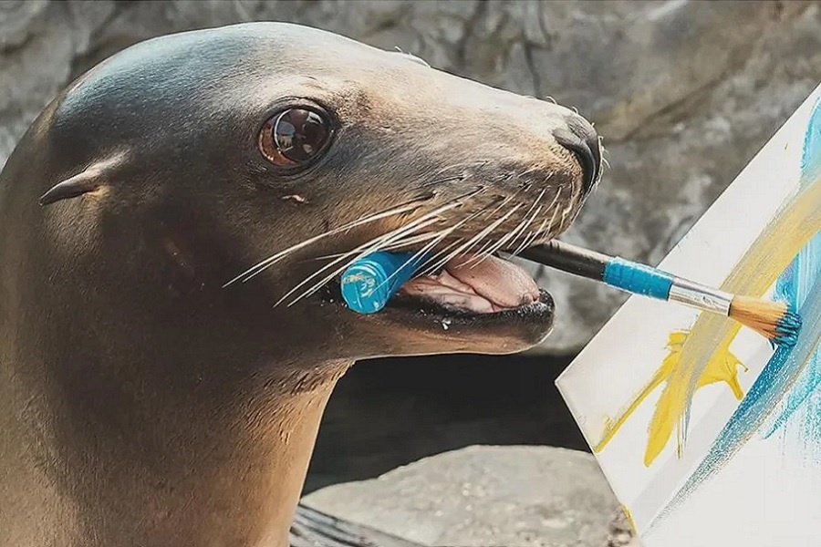 Морское полотно от калифорнийского морского льва. Фотография из интернета