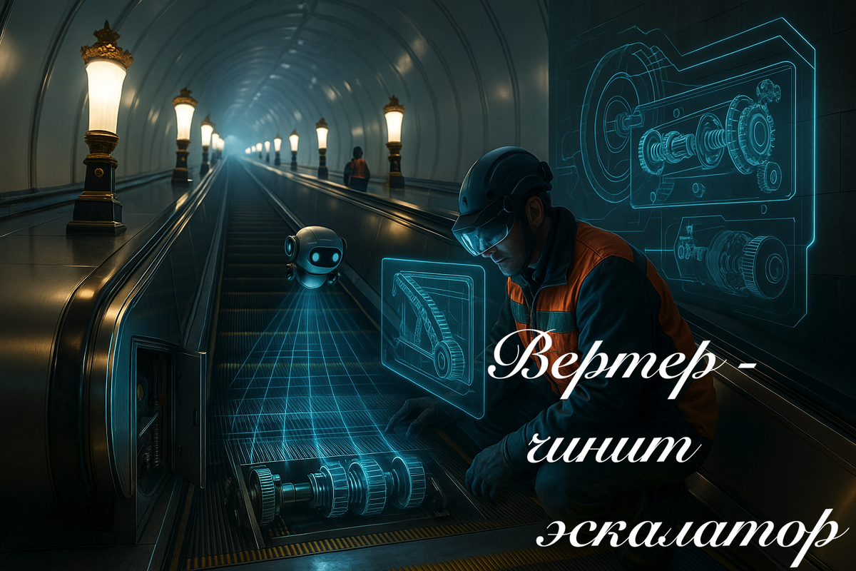 Художественный нейро-арт коллаж