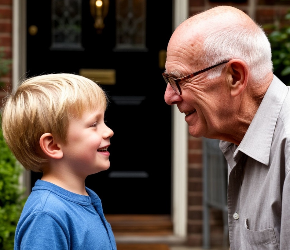 Саша и неизвестный человек