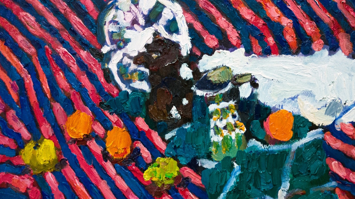 художник Пётр Петяев (фрагмент картины)