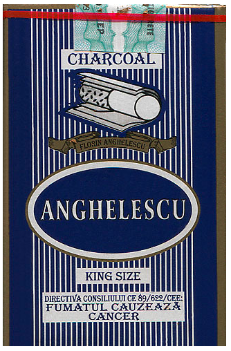 Румыния, начало 2000-х годов. 20 штук с угольным фильтром в мягкой упаковке. Производитель: S.C. Angelescu Industry S.R.L. Владелец торговой марки: S.C. Angelescu Industry S.R.L.