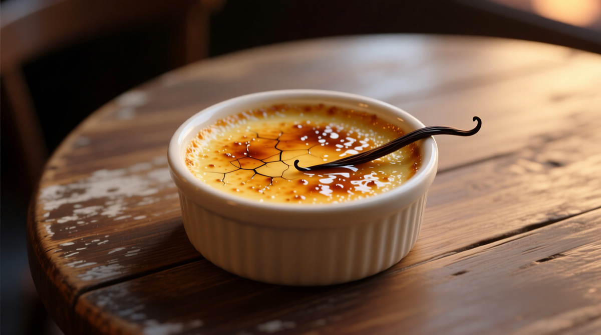 Крем-брюле с ванильным кремом