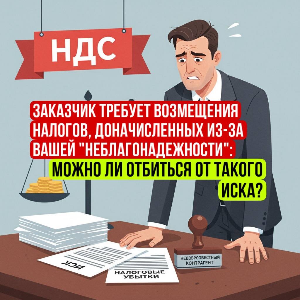 Как отбиться от иска заказчика о взыскании налоговых убытков с контрагента?