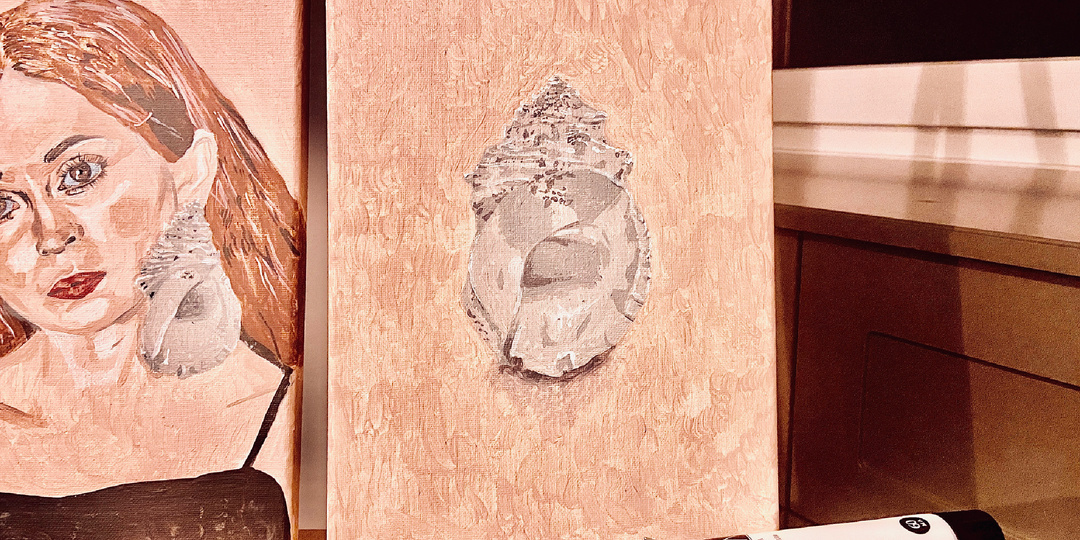 Вдохновилась написанием картины