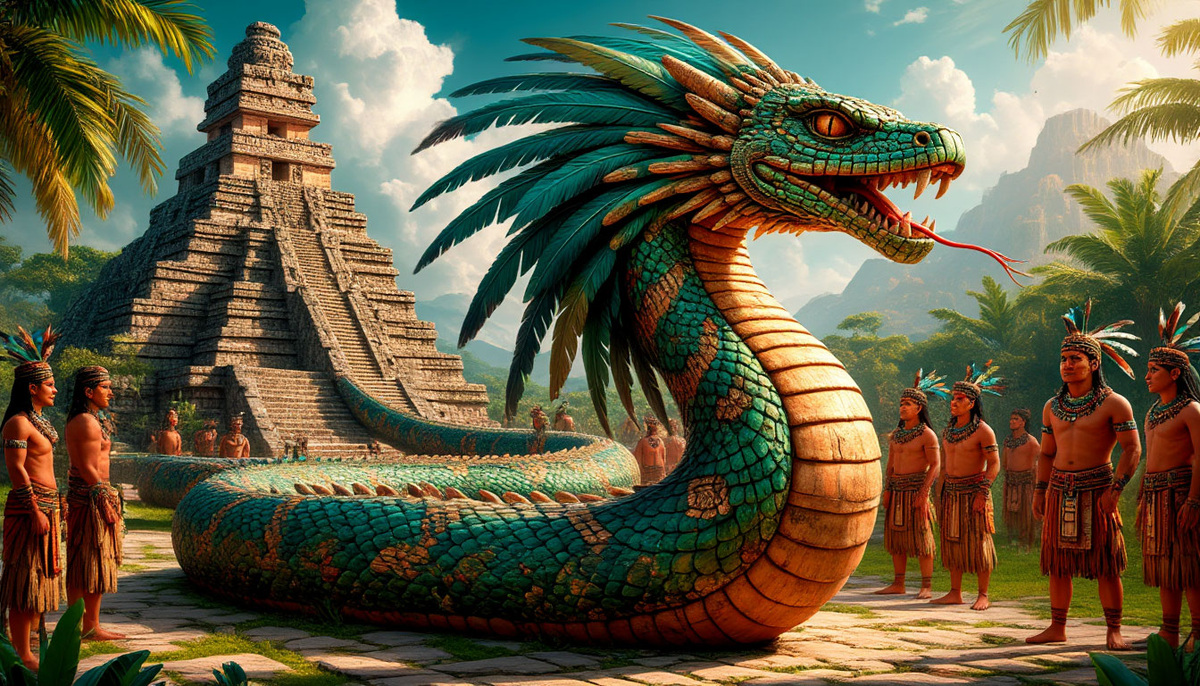 КУКУЛЬКАН - считался богом ветра и воды, огня и воздуха, основателем царских династий и крупных городов. 