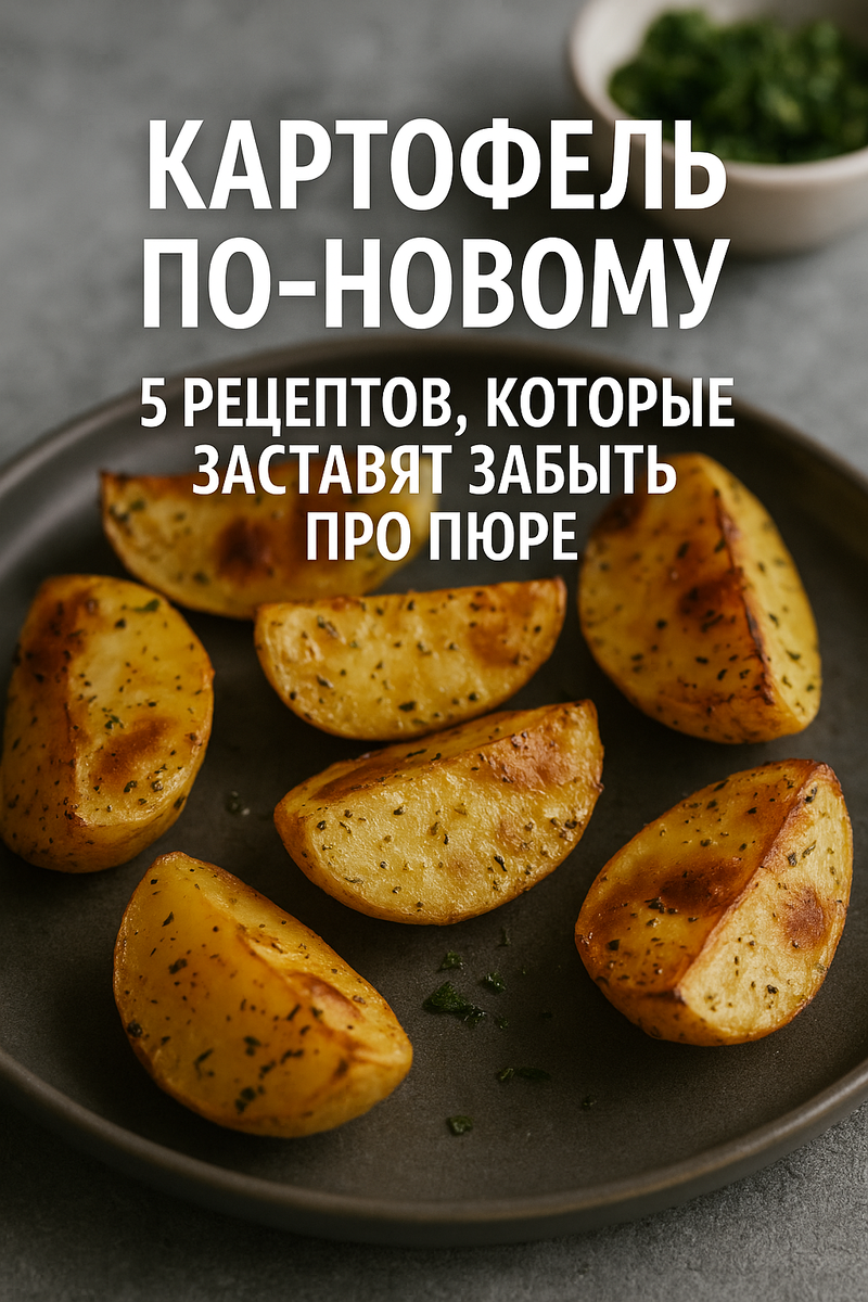 «Пять оригинальных рецептов из картофеля — от вафель и гратена до жаркого. Простые идеи, которые делают привычный продукт главным блюдом за ужином.»