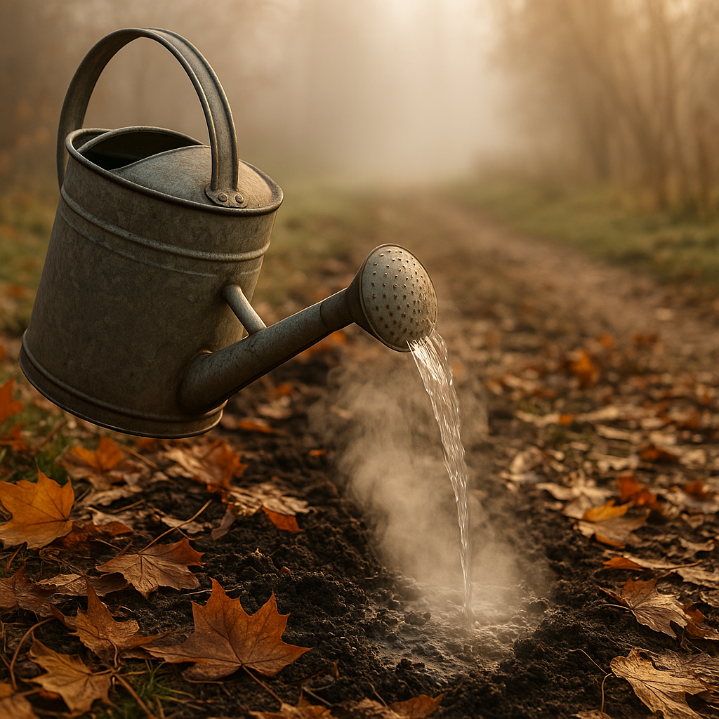 «Осенний ритуал дачников — пролив кипятком. Старый метод, который помогает уничтожить вредителей и подготовить почву к весне. Рабочие советы, история и немного дачного тепла.»