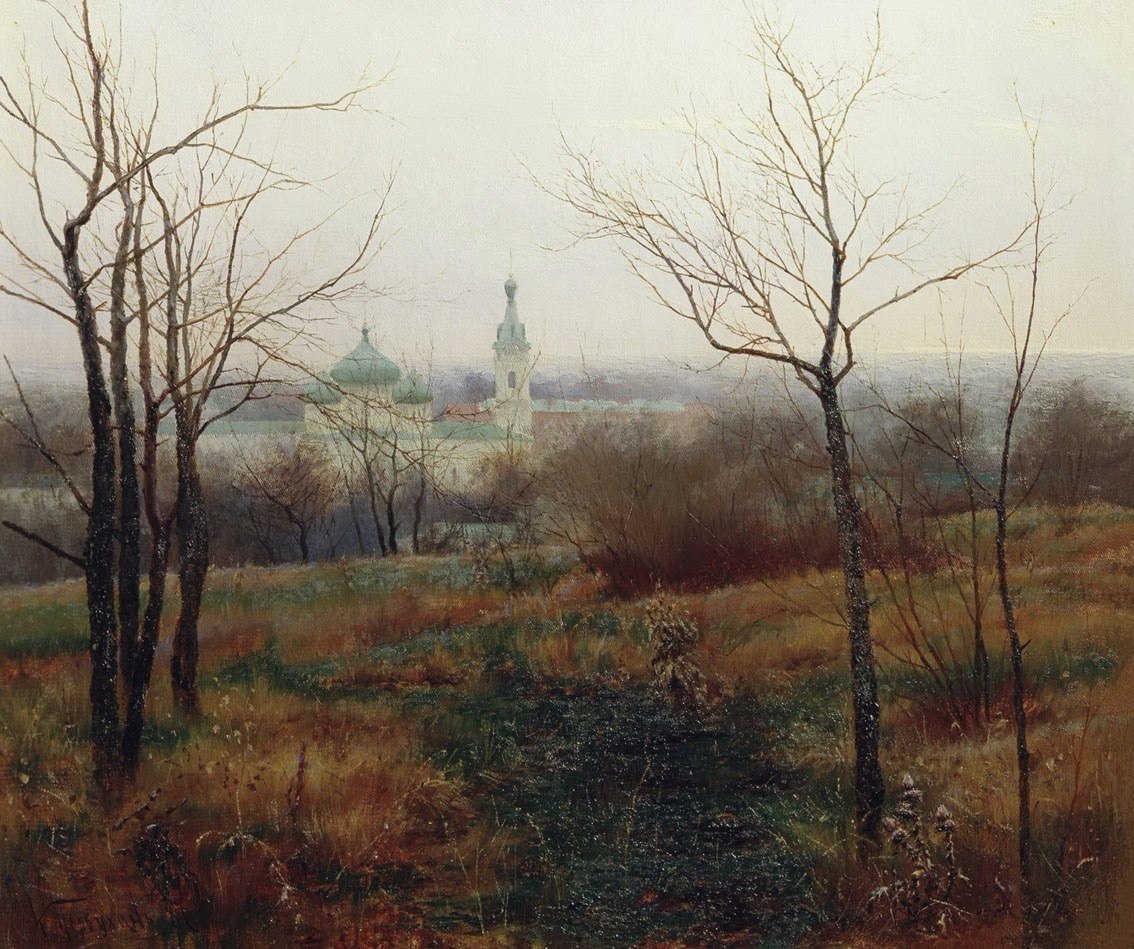 "Осень на исходе", 1887 год. Холст, масло. 43 x 51 см. Первухин Константин Константинович