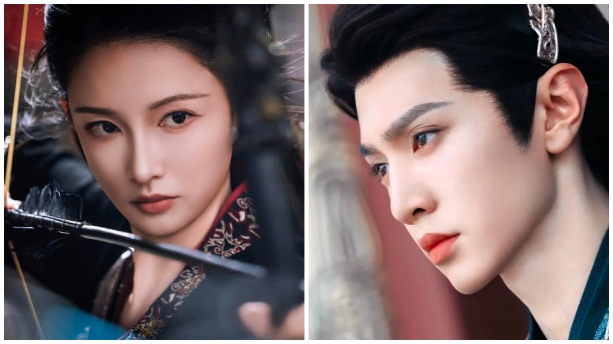 Любимые кадры Фу И Сяо ( актриса Ли Цинь) и Фэн Суй Гэ ( актёр Чэнь Чжэ Юань)