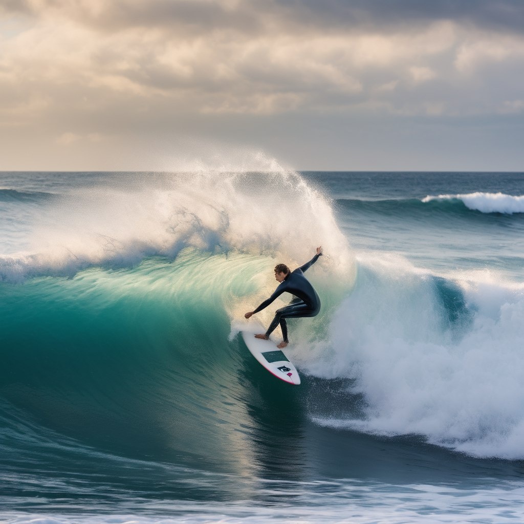 Серфингист, создано в Stable Diffusion 