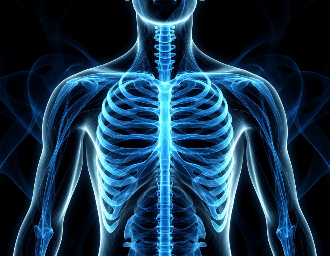 А вы видели, как выглядит ваш стресс? 
Посмотрите на эту иллюстрацию. Это не просто красивая картинка — это портрет нашей психики в теле. Ярко-голубые линии — это наша природная энергия и жизненная сила. А темные «узлы», где свет застревает и гаснет, — это наши непрожитые обиды, страхи и запреты, которые мы носим в себе годами.