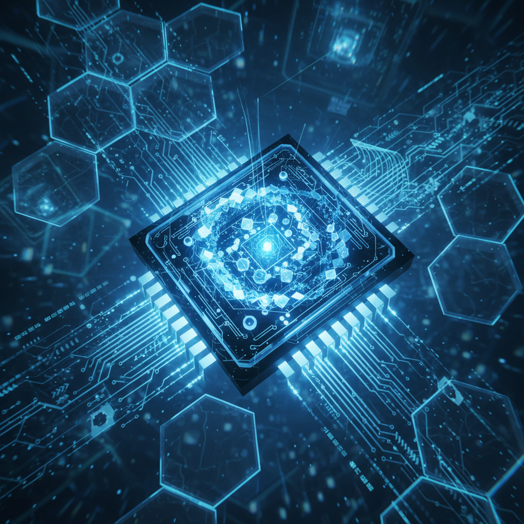 Квантовый чип будущего со светящимися кубитами