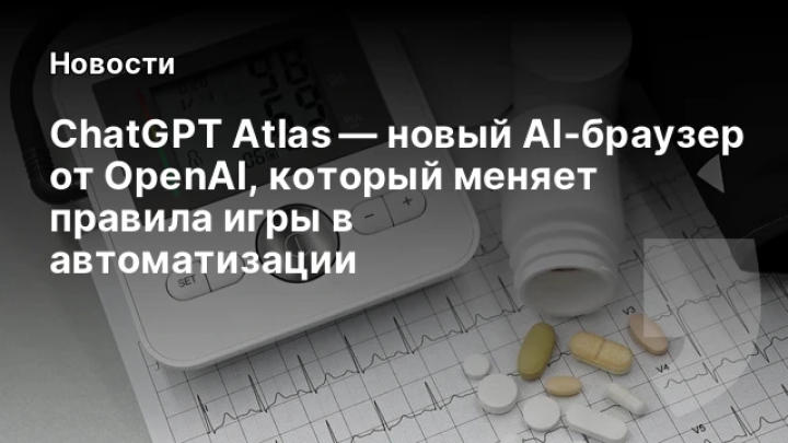    ChatGPT Atlas — новый AI‑браузер от OpenAI, который меняет правила игры в автоматизации