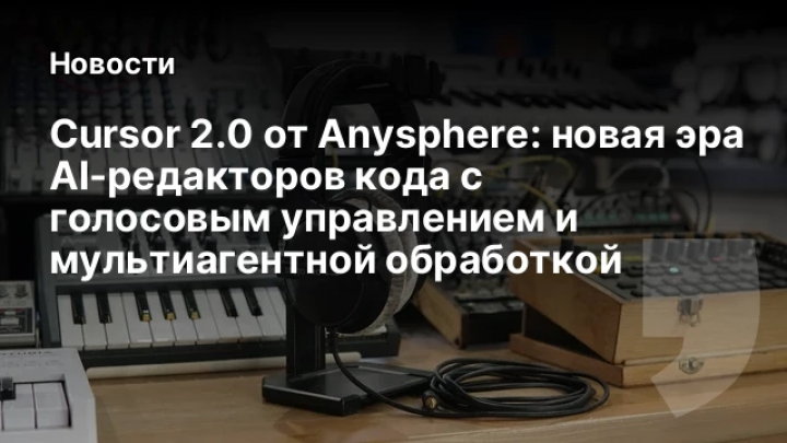    Cursor 2.0 от Anysphere: новая эра AI‑редакторов кода с голосовым управлением и мультиагентной обработкой