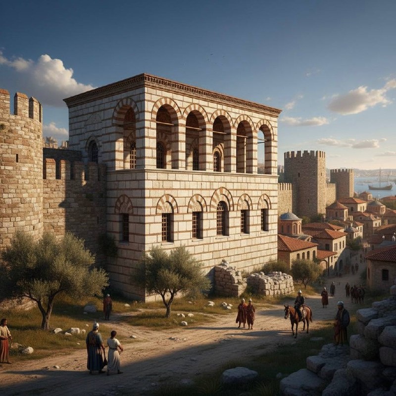 Дворец Текфур, также известный как Малый Влахернский дворец, был построен в XIII веке.