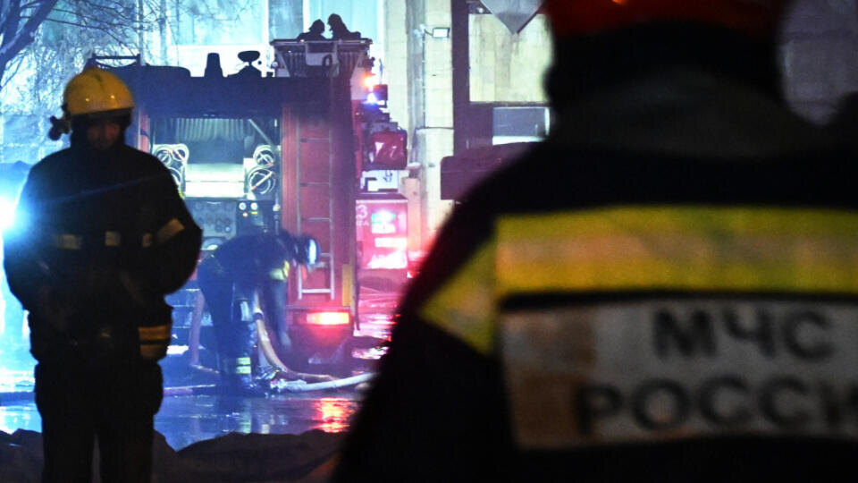     Пожар в порту Туапсе произошел в результате падения обломков БПЛА РИА Новости/Максим Блинов