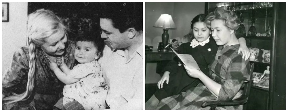 Наталья Бондарчук с мамой Инной Макаровой и папой Сергеем Бондарчуком