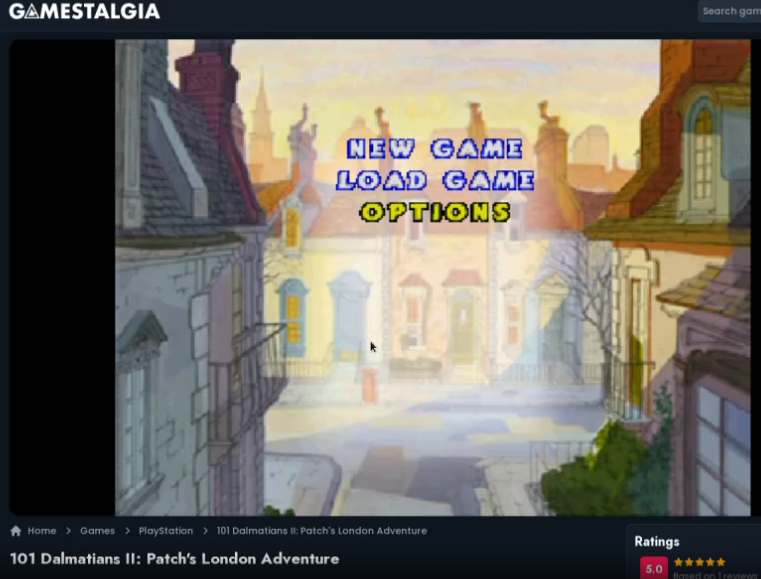 Меню выглядит как просто скриншот