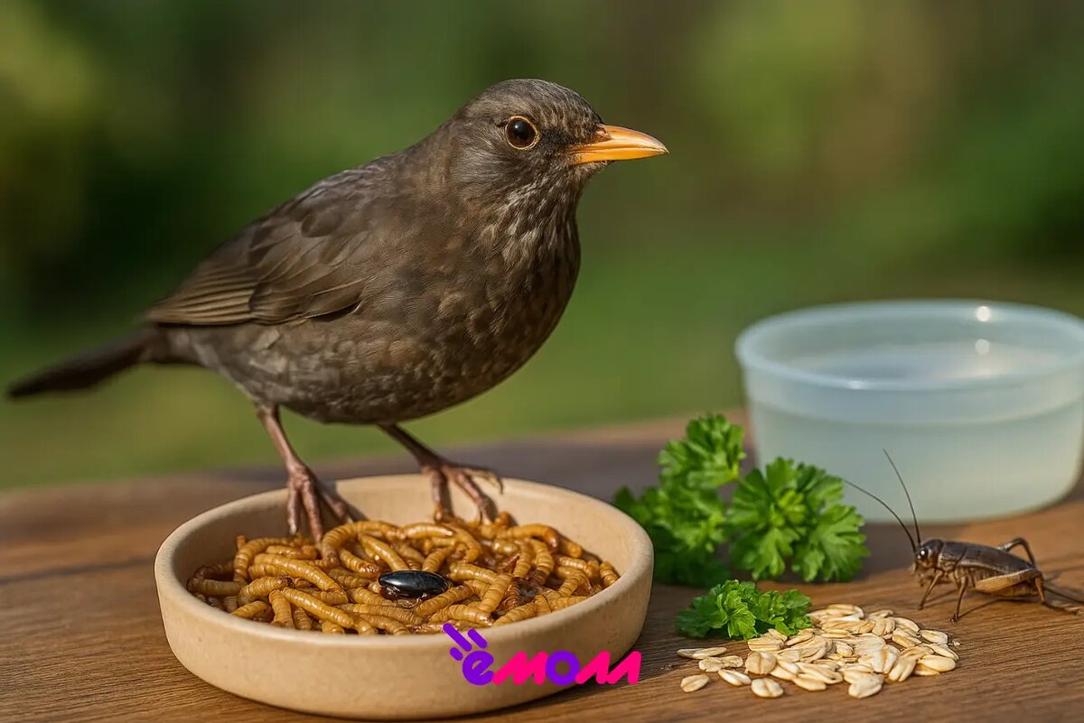 Корм для домашних насекомоядных птиц: особенности питания