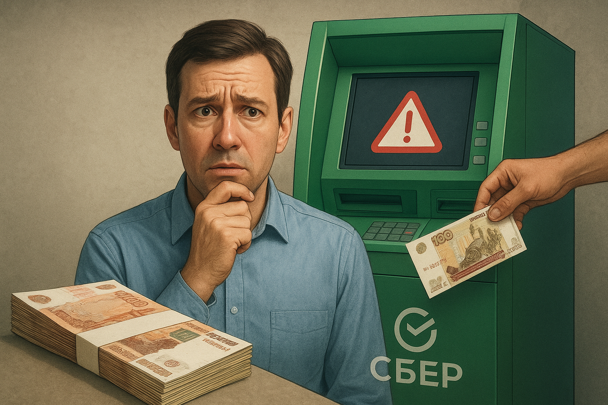 «Сбер» включил режим «неожиданность»: как новые правила снятия наличных могут ударить по кошельку (и что теперь делать)