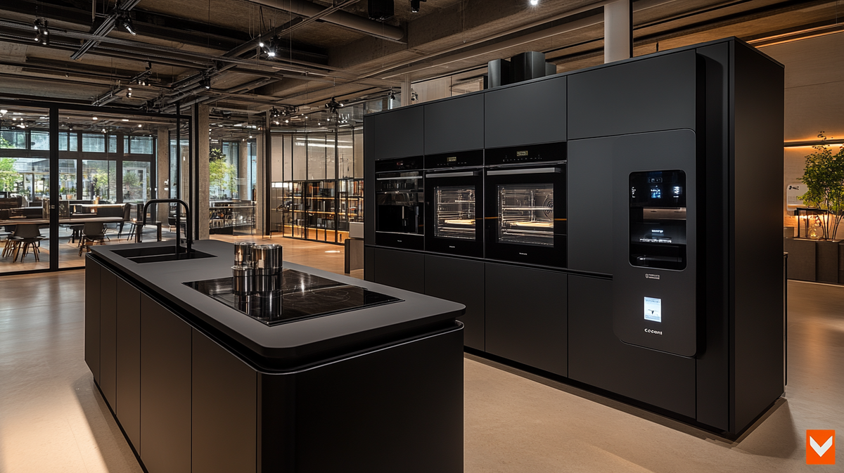    Черная кухня хай-тек: технологичность и стиль — мебельная компания Свои Кухни. Кухонные гарнитуры икухни на заказ в Москве svkuhni77