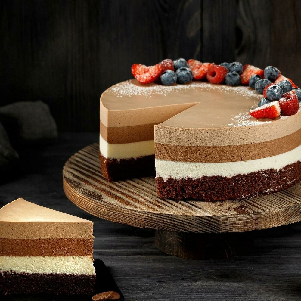 ▌ 🍰🍫 Шоколадное удовольствие: торт "Три шоколада" - рецепт мечты! ❤️